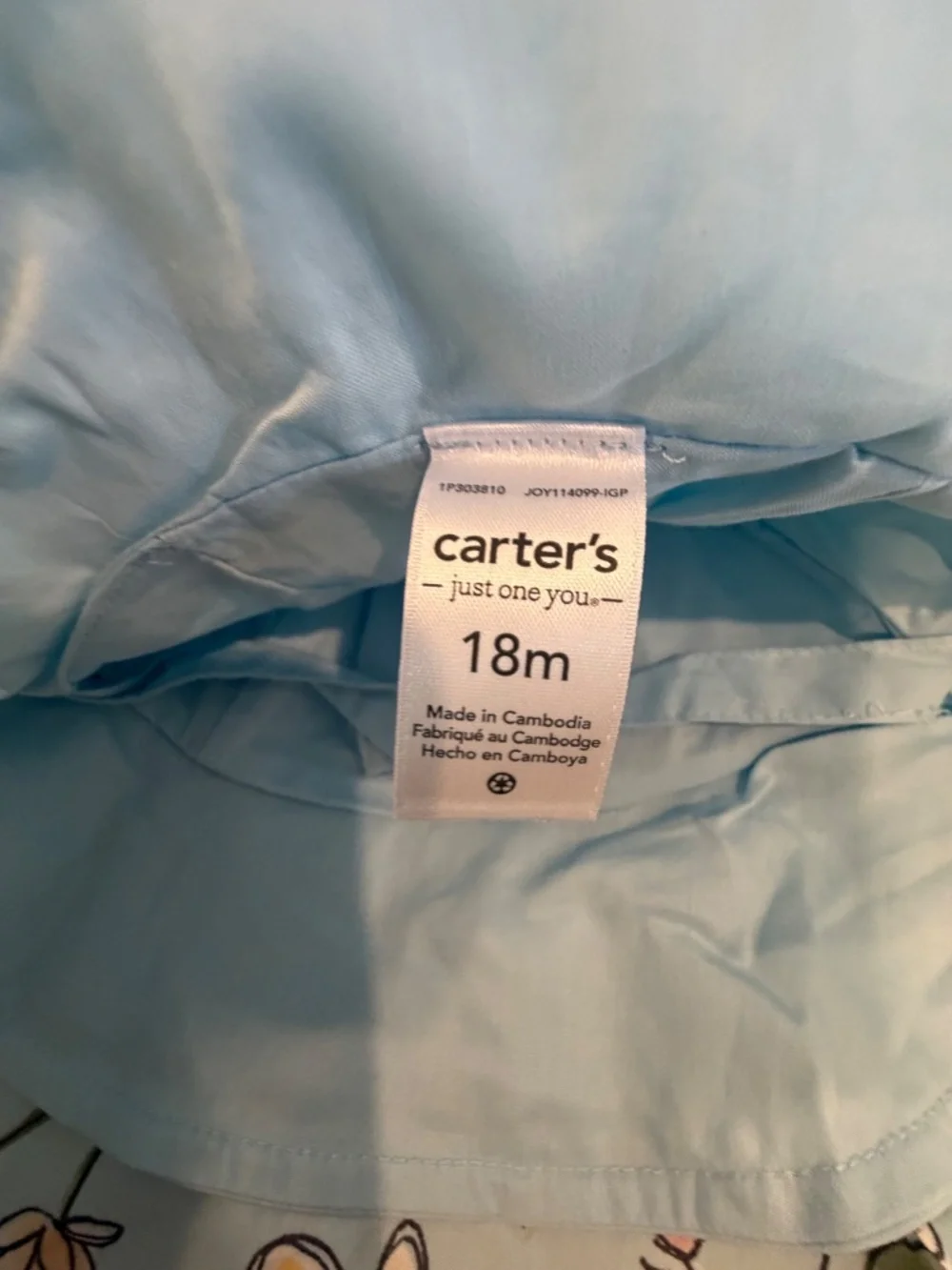 Carter’s Spring Dress (Light Blue Flora: 3pc)